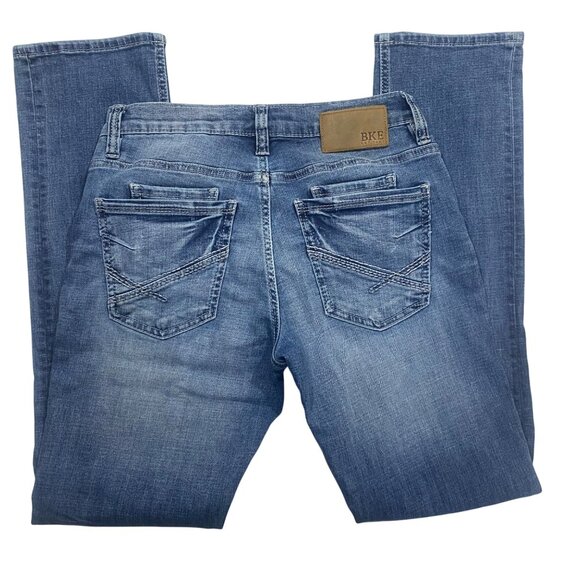 BKE Jake Jeans Mens 30x32 (29x32 Actual) Straight Fit Blue Denim